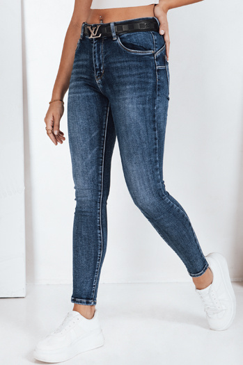 Jeansy damskie push up granatowe Dstreet UY2800