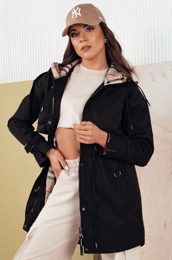 Kurtka przejściowa damska parka MOZA czarna Dstreet TY4285