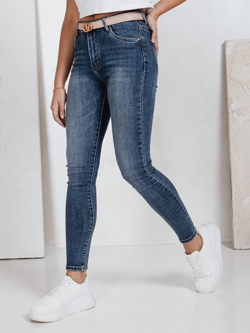 Jeansy damskie skinny niebieskie Dstreet UY2816
