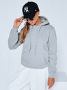 Bluza damska BASIC z kapturem szara BY0155
