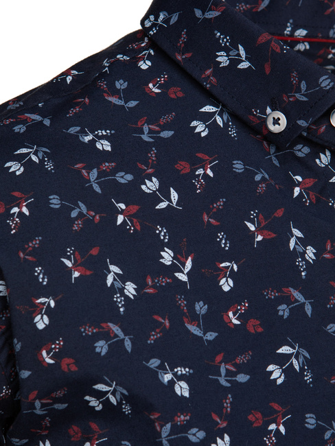 Koszula męska z krótkim rękawem granatowa Dstreet KX1043