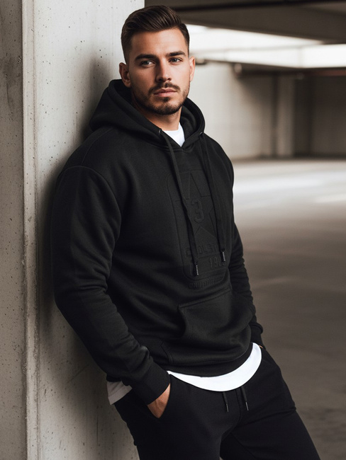 Bluza męska czarna Dstreet BX5933