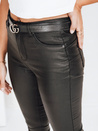 Jeansy damskie woskowane push up czarne Dstreet UY2757
