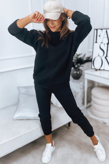 Komplet damski dresowy ARIELLA PREMIUM czarny Dstreet AY0731