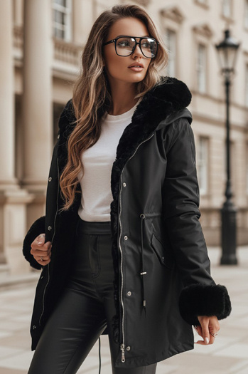 Kurtka zimowa damska parka ARCTIC czarna Dstreet TY3986