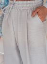 Spodnie damskie wide leg MILLIVIO szare Dstreet UY2664