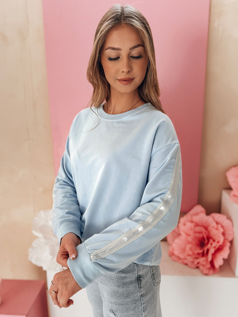 Bluza damska one size masełko LUMIVIA błękitna Dstreet BY1370