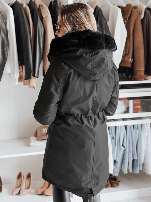 Kurtka zimowa damska parka ARCTIC czarna Dstreet TY3986