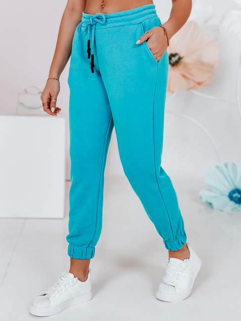 Spodnie dresowe damskie MADMAX turkusowe Dstreet UY1499