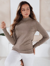 Damski sweter półgolf TARLENA beżowy Dstreet MY2484
