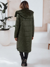 Kurtka damska przejściowa ORVITA pikowana z kapturem zielona Dstreet TY5025