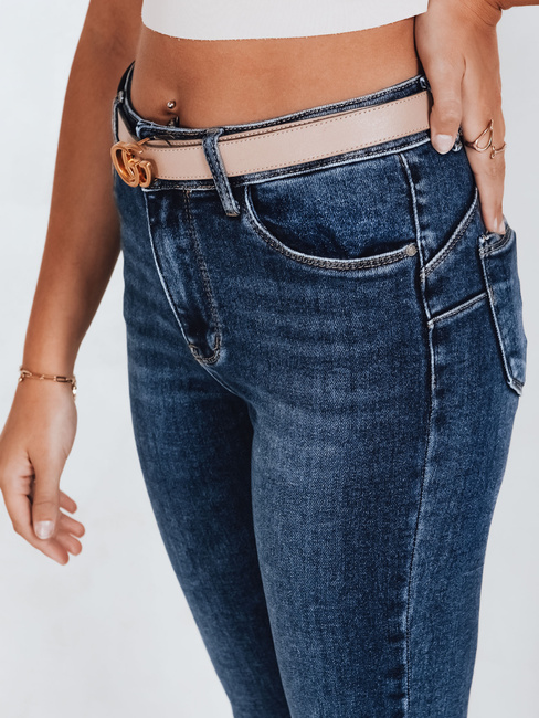 Jeansy damskie push up niebieskie Dstreet UY2822