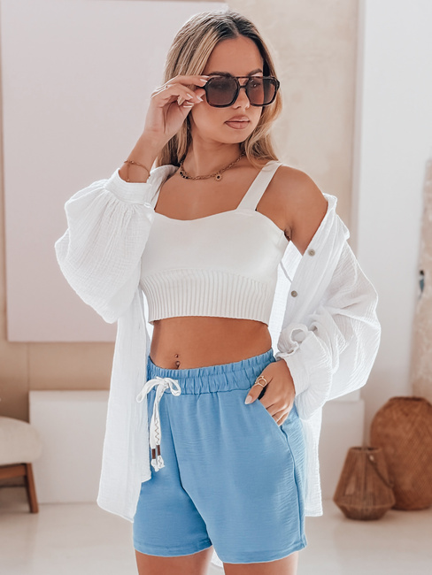 Spodenki damskie NOT TOMORROW niebieskie Dstreet SY0446