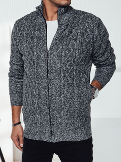 Sweter męski rozpinany szary Dstreet WX2251_1