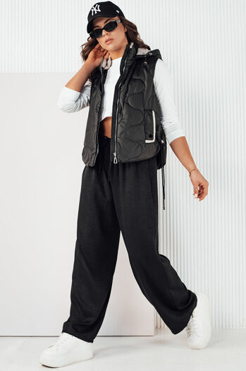 Kamizelka pikowana damska TREOS czarna Dstreet TY4218