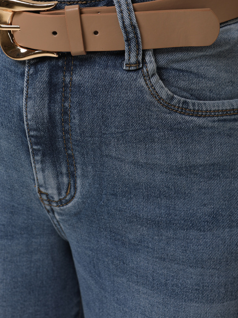 Spodnie damskie jeansowe baggy z paskiem Dstreet UY2887