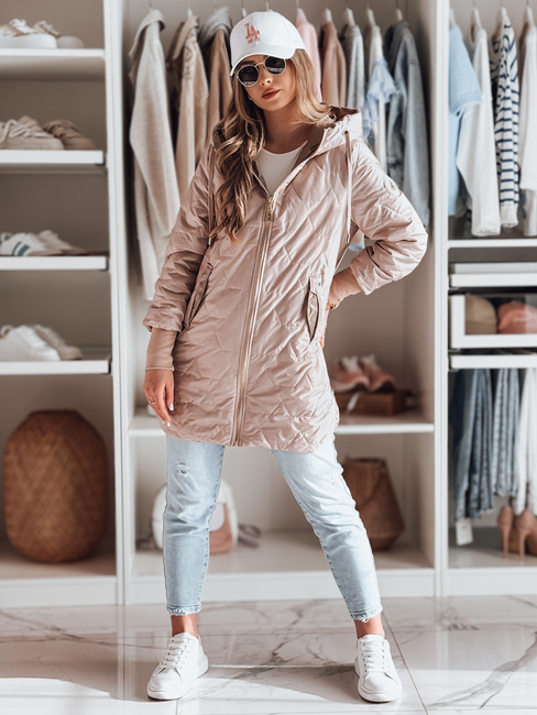 Kurtka damska pikowana przejściowa LIVIANA różowa Dstreet TY4806