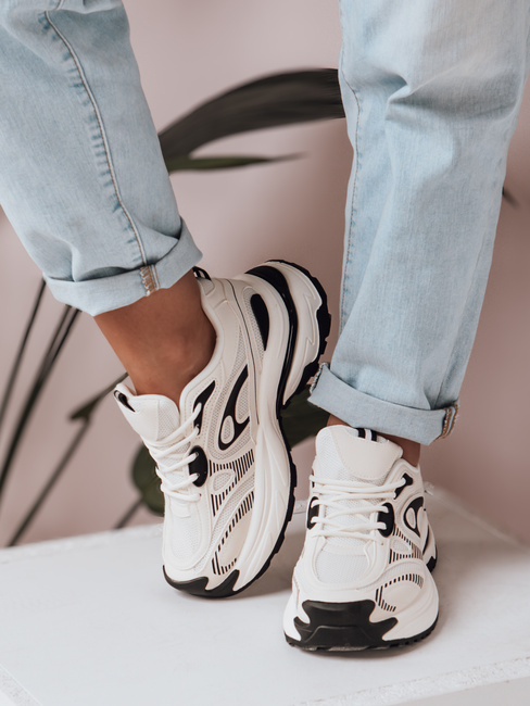 Buty sportowe damskie na platformie AIRBOOS czarne Dstreet ZY0612