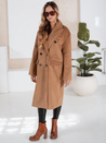 Płaszcz zimowy damski długi oversize kamelowy Dstreet NY0766