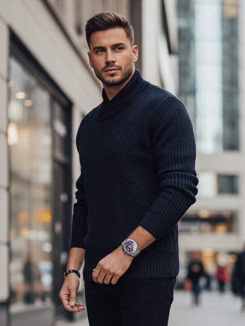 Sweter męski granatowy Dstreet WX2257z