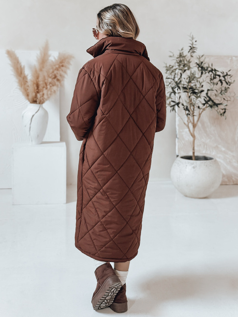 Kurtka damska WARMISSA pikowana brązowa Dstreet TY4917