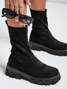 Botki damskie na platformnie czarne Dstreet ZY1135