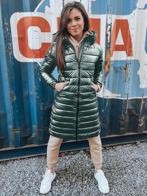 Kurtka zimowa damska pikowana LESSI zielona Dstreet TY5524