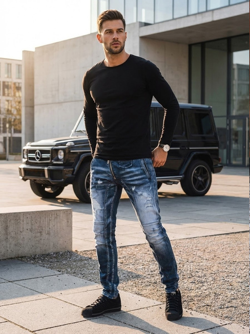 Spodnie męskie jeansowe granatowe Dstreet UX3828