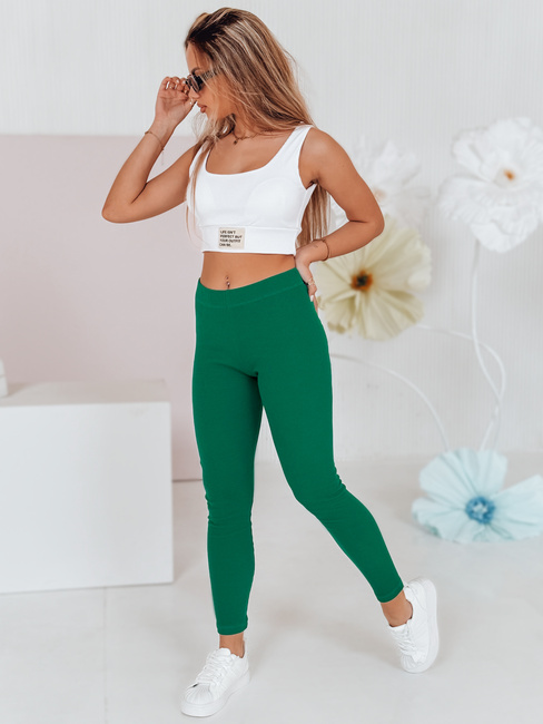 Legginsy damskie CALIFORNIA TEAM zielone Dstreet UY1413