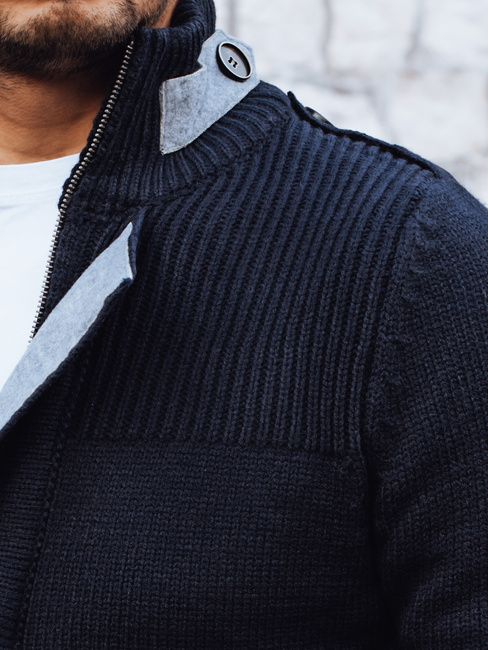 Sweter męski rozpinany granatowy Dstreet WX2343