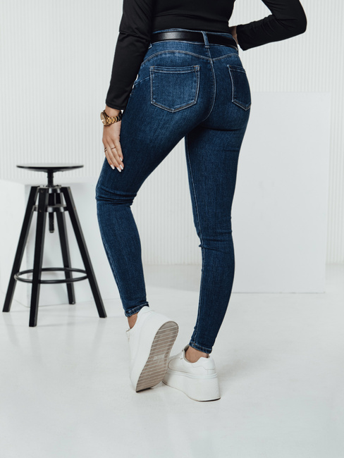 Spodnie damskie jeansowe skinny DIVETTI granatowe Dstreet UY2330