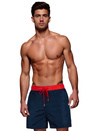 Spodenki męskie kąpielowe granatowo-czerwone Dstreet SX2525