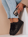 Sportowe sneakersy damskie SNEAKI czarne Dstreet ZY0823