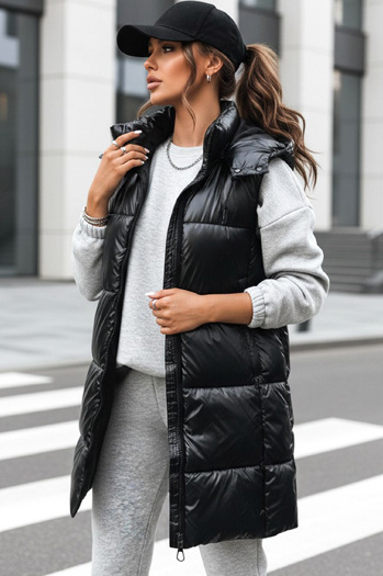 Kamizelka damska długa GANT czarna Dstreet TY3839