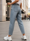 Jeansy damskie baggy z wysokim stanem niebeskie Dstreet UY2856