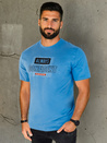 Koszulka męska z nadrukiem niebieska Dstreet RX5408