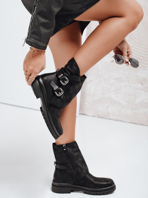 Botki damskie czarne Dstreet ZY1155