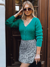 Sweter damski rozpinany LILY zielony Dstreet MY2039