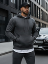 Bluza męska z kapturem antracytowa BX2085