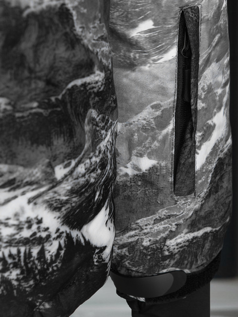 Kurtka męska zimowa narciarską czarna Dstreet TX5124