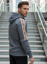 Bluza męska z kapturem szara Dstreet BX5945