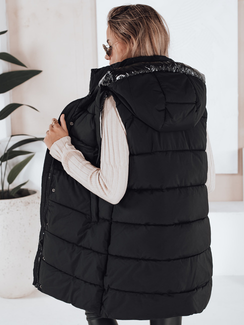 Kamizelka damska pikowana TOLIS czarna Dstreet TY3297