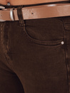 Jeansy damskie slim tapered brązowe Dstreet UY2843