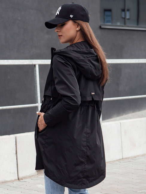 Kurtka przejściowa damska parka GLAMJACKET czarna Dstreet TY4384