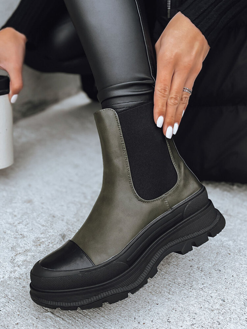 Botki damskie DENTAR zielone Dstreet ZY0411