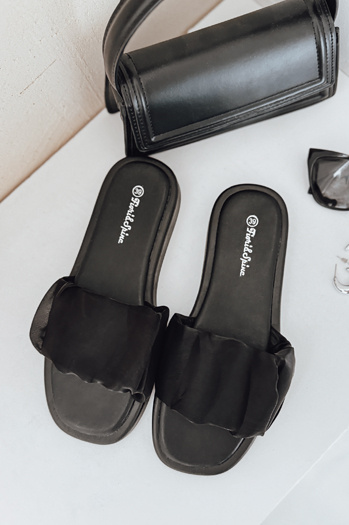 Klapki damskie CHICLOVE czarne Dstreet ZY1000