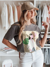 T-shirt damski BRAVIS grafitowy Dstreet RY2617