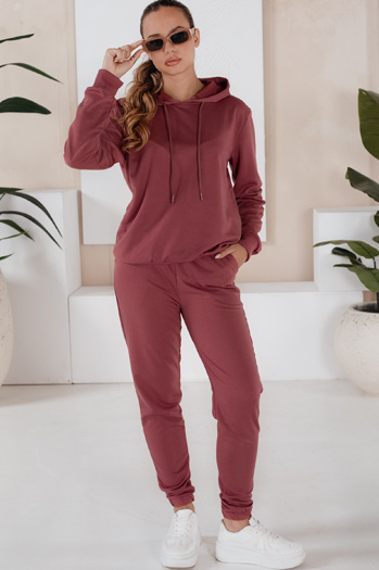 Komplet damski dresowy MIGEL bordowy Dstreet AY0809