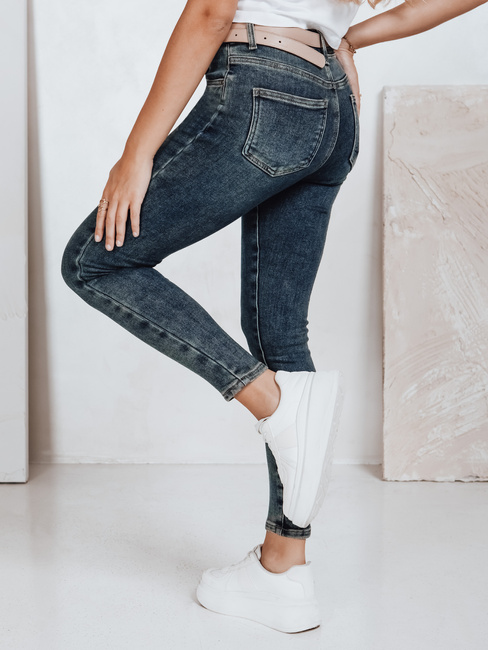Jeansy damskie skinny niebieskie Dstreet UY2819