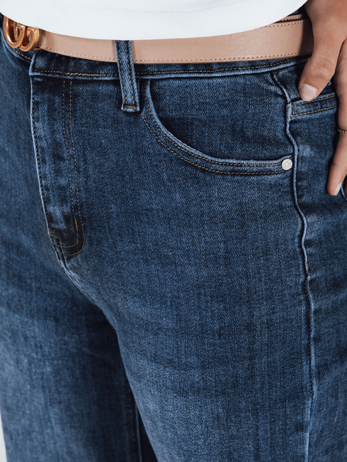 Jeansy damskie wide leg granatowe Dstreet UY2782